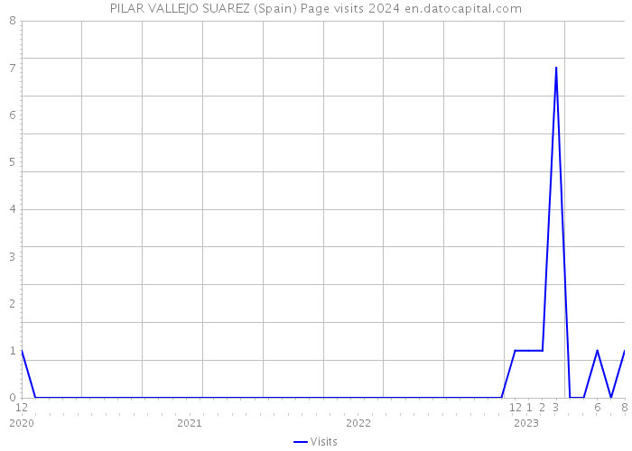 PILAR VALLEJO SUAREZ (Spain) Page visits 2024 