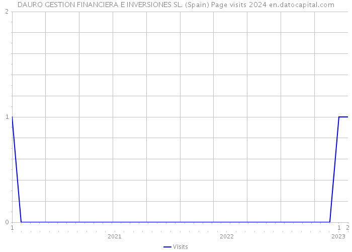 DAURO GESTION FINANCIERA E INVERSIONES SL. (Spain) Page visits 2024 