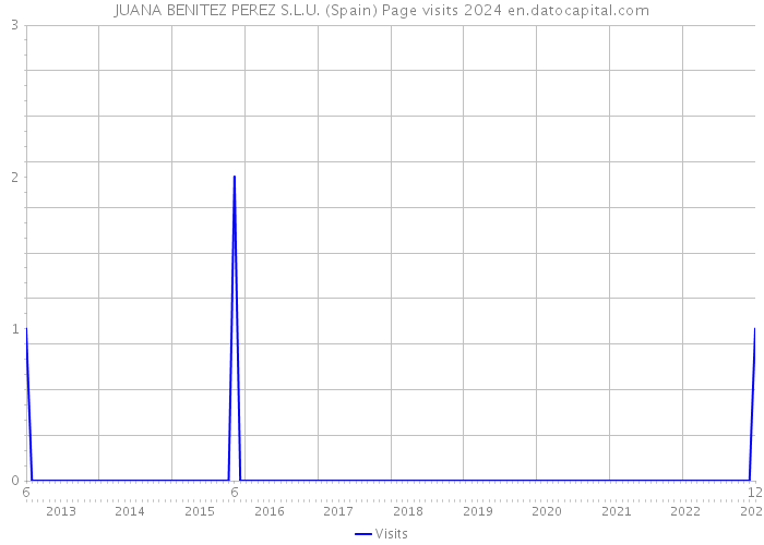 JUANA BENITEZ PEREZ S.L.U. (Spain) Page visits 2024 