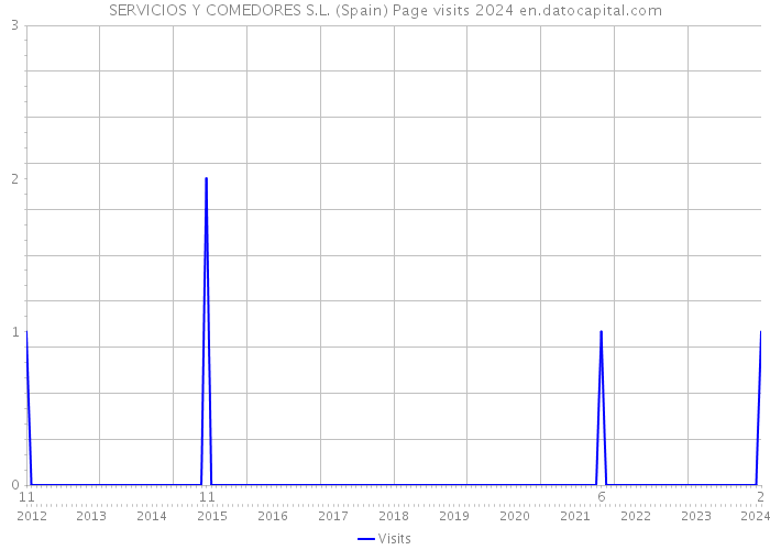 SERVICIOS Y COMEDORES S.L. (Spain) Page visits 2024 