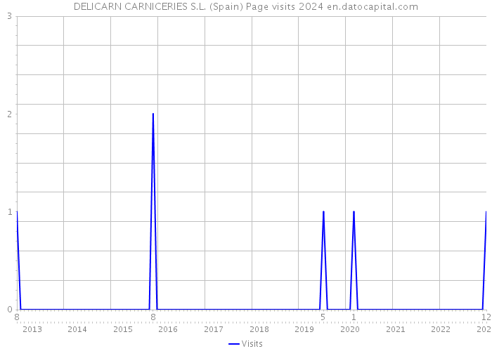 DELICARN CARNICERIES S.L. (Spain) Page visits 2024 