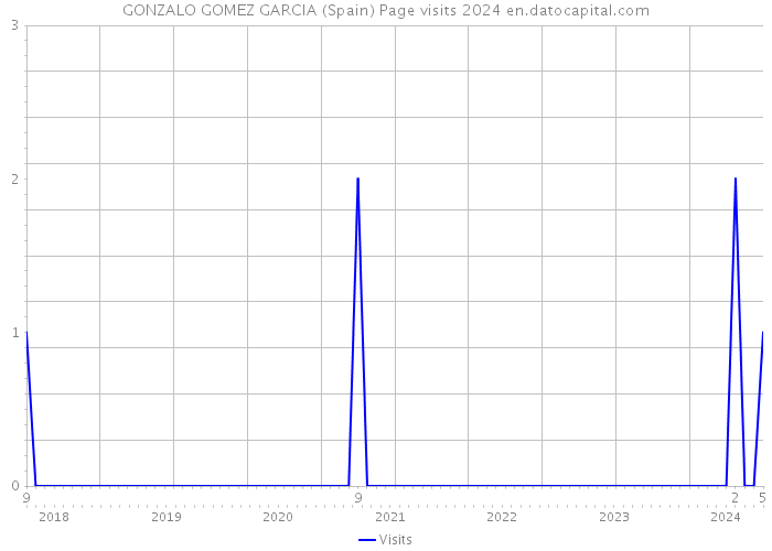 GONZALO GOMEZ GARCIA (Spain) Page visits 2024 