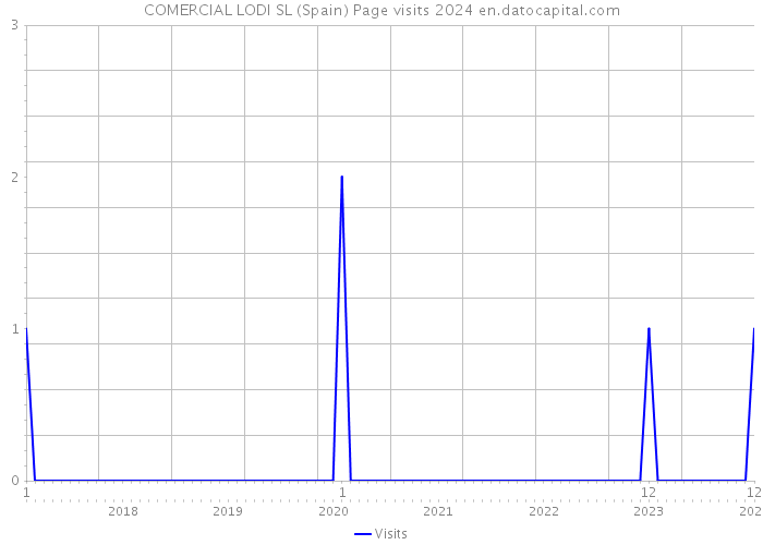 COMERCIAL LODI SL (Spain) Page visits 2024 