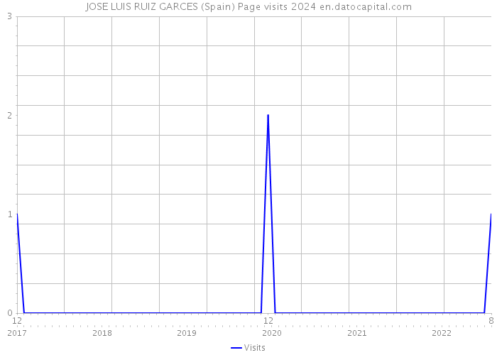 JOSE LUIS RUIZ GARCES (Spain) Page visits 2024 