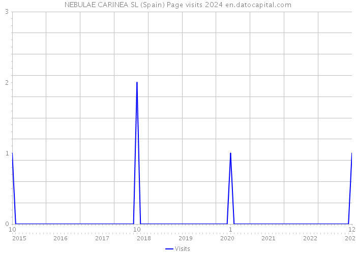 NEBULAE CARINEA SL (Spain) Page visits 2024 