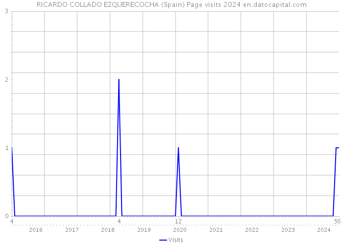 RICARDO COLLADO EZQUERECOCHA (Spain) Page visits 2024 