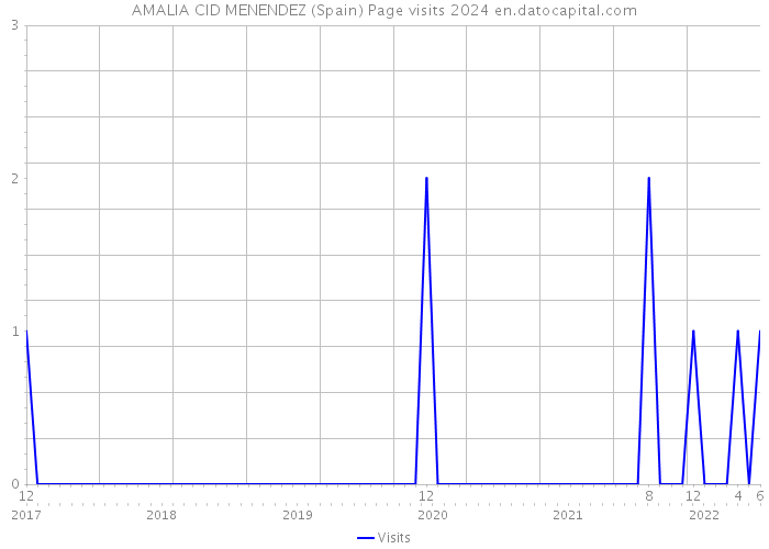 AMALIA CID MENENDEZ (Spain) Page visits 2024 