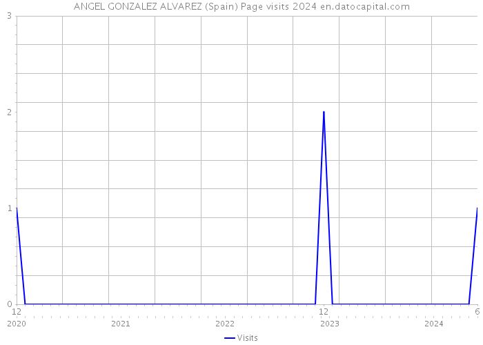 ANGEL GONZALEZ ALVAREZ (Spain) Page visits 2024 