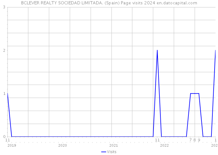 BCLEVER REALTY SOCIEDAD LIMITADA. (Spain) Page visits 2024 