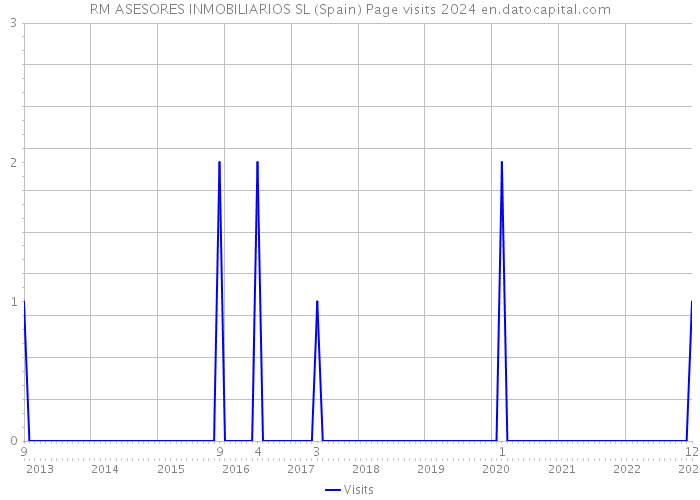 RM ASESORES INMOBILIARIOS SL (Spain) Page visits 2024 