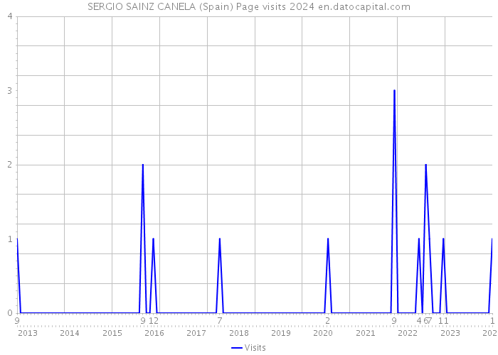 SERGIO SAINZ CANELA (Spain) Page visits 2024 