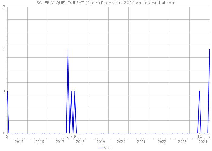 SOLER MIQUEL DULSAT (Spain) Page visits 2024 