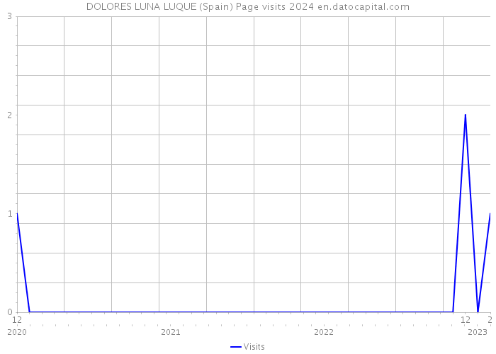 DOLORES LUNA LUQUE (Spain) Page visits 2024 