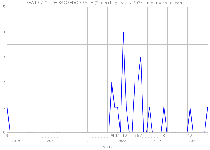 BEATRIZ GIL DE SAGREDO FRAILE (Spain) Page visits 2024 