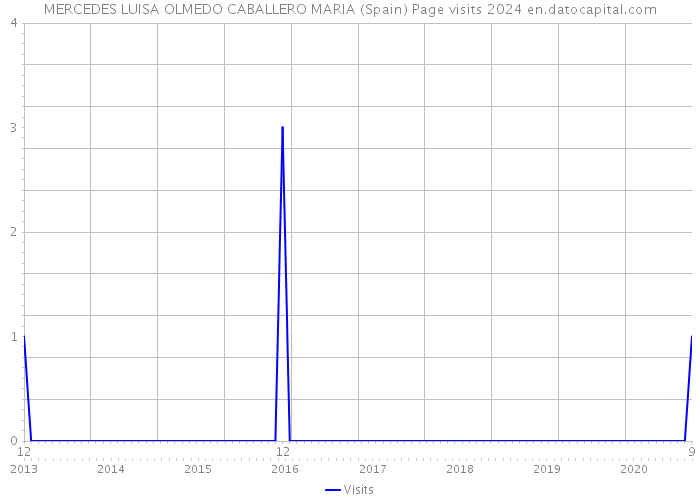 MERCEDES LUISA OLMEDO CABALLERO MARIA (Spain) Page visits 2024 