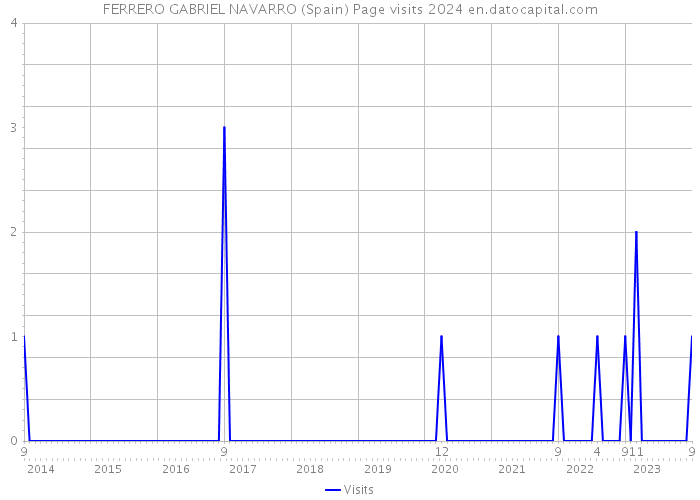 FERRERO GABRIEL NAVARRO (Spain) Page visits 2024 