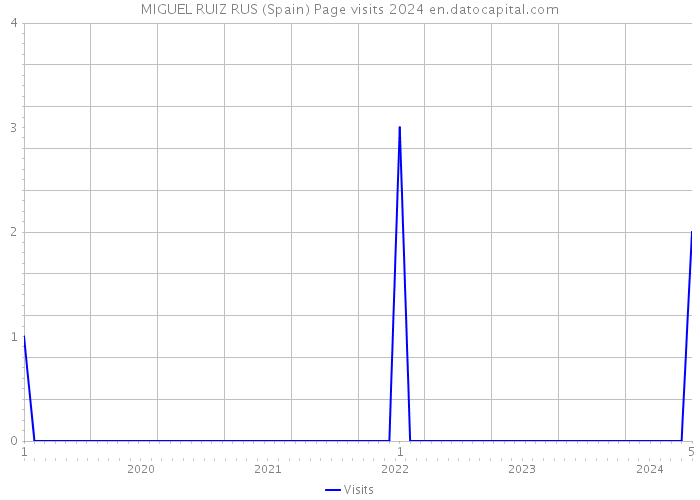MIGUEL RUIZ RUS (Spain) Page visits 2024 