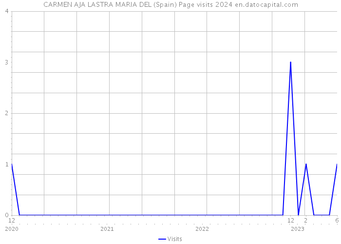 CARMEN AJA LASTRA MARIA DEL (Spain) Page visits 2024 