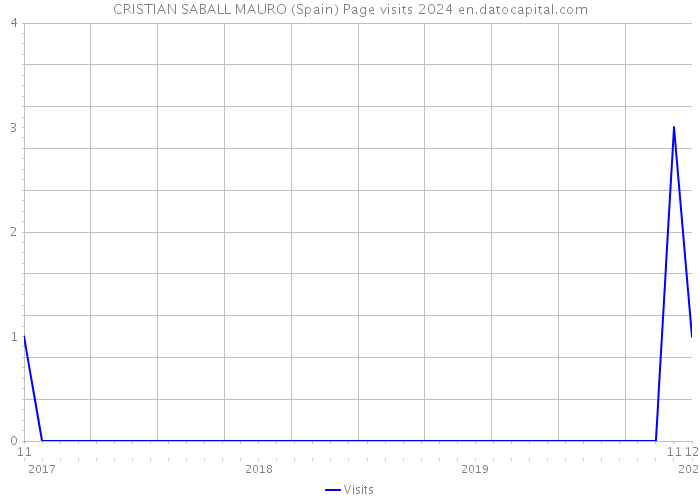 CRISTIAN SABALL MAURO (Spain) Page visits 2024 