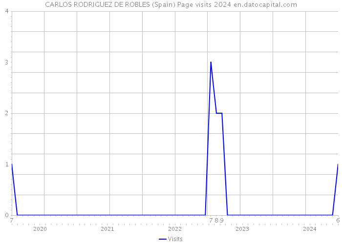 CARLOS RODRIGUEZ DE ROBLES (Spain) Page visits 2024 