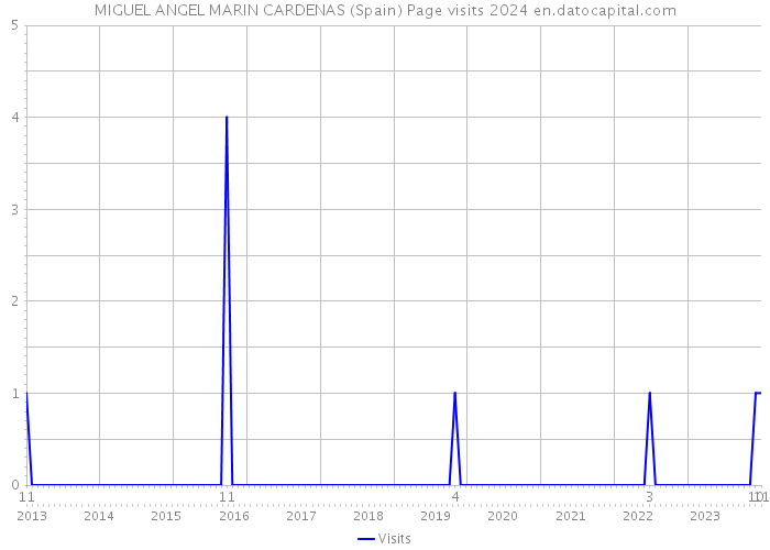 MIGUEL ANGEL MARIN CARDENAS (Spain) Page visits 2024 