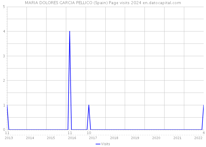 MARIA DOLORES GARCIA PELLICO (Spain) Page visits 2024 