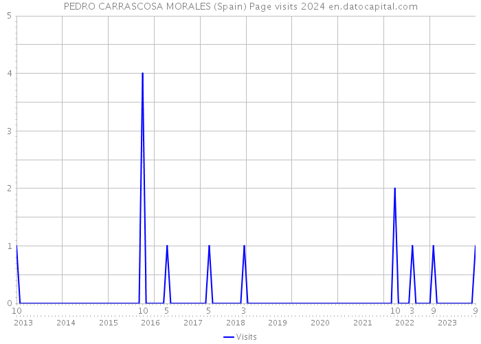PEDRO CARRASCOSA MORALES (Spain) Page visits 2024 
