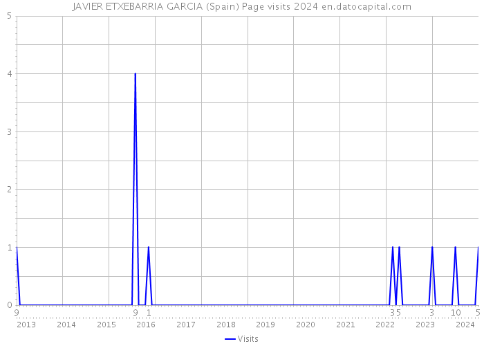 JAVIER ETXEBARRIA GARCIA (Spain) Page visits 2024 