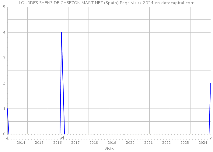 LOURDES SAENZ DE CABEZON MARTINEZ (Spain) Page visits 2024 