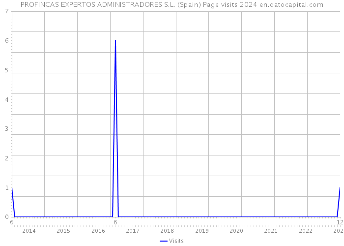 PROFINCAS EXPERTOS ADMINISTRADORES S.L. (Spain) Page visits 2024 