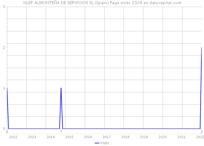 XILEF ALMONTEÑA DE SERVICIOS SL (Spain) Page visits 2024 