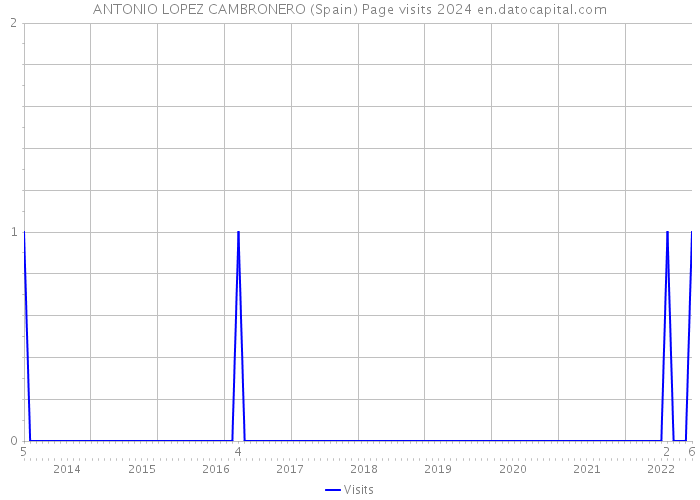 ANTONIO LOPEZ CAMBRONERO (Spain) Page visits 2024 