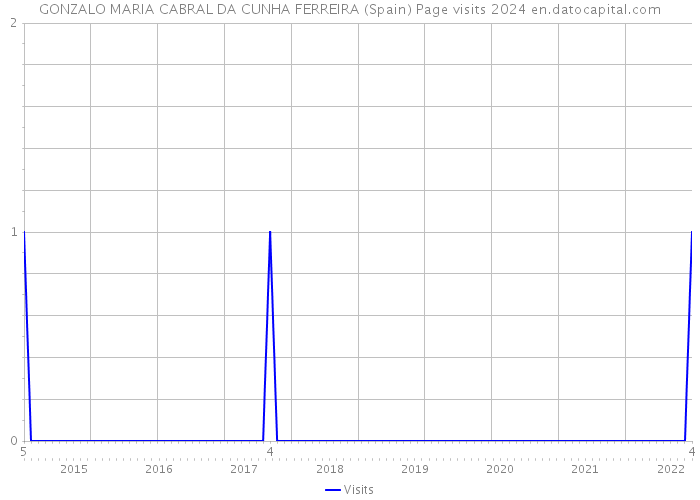 GONZALO MARIA CABRAL DA CUNHA FERREIRA (Spain) Page visits 2024 