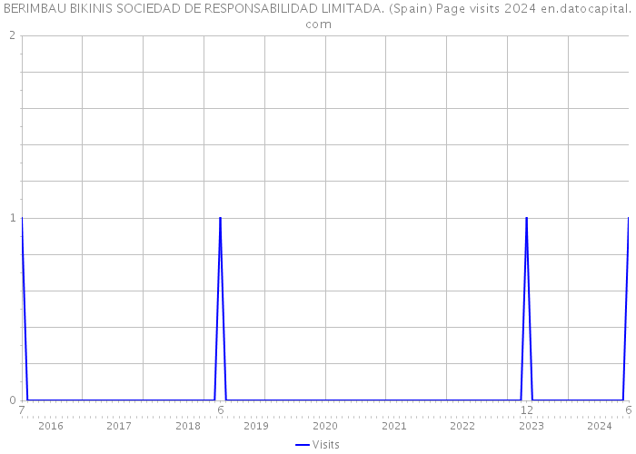 BERIMBAU BIKINIS SOCIEDAD DE RESPONSABILIDAD LIMITADA. (Spain) Page visits 2024 