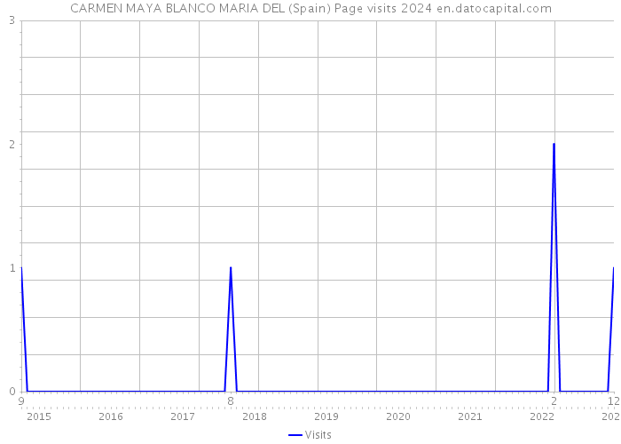 CARMEN MAYA BLANCO MARIA DEL (Spain) Page visits 2024 