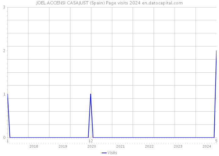 JOEL ACCENSI CASAJUST (Spain) Page visits 2024 