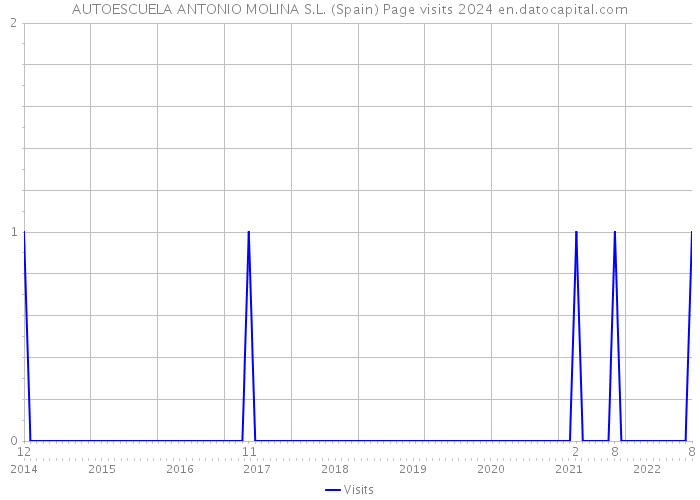 AUTOESCUELA ANTONIO MOLINA S.L. (Spain) Page visits 2024 