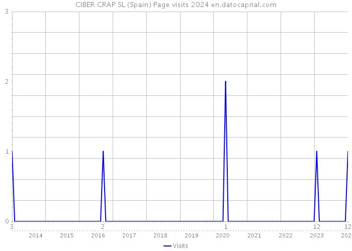 CIBER CRAP SL (Spain) Page visits 2024 