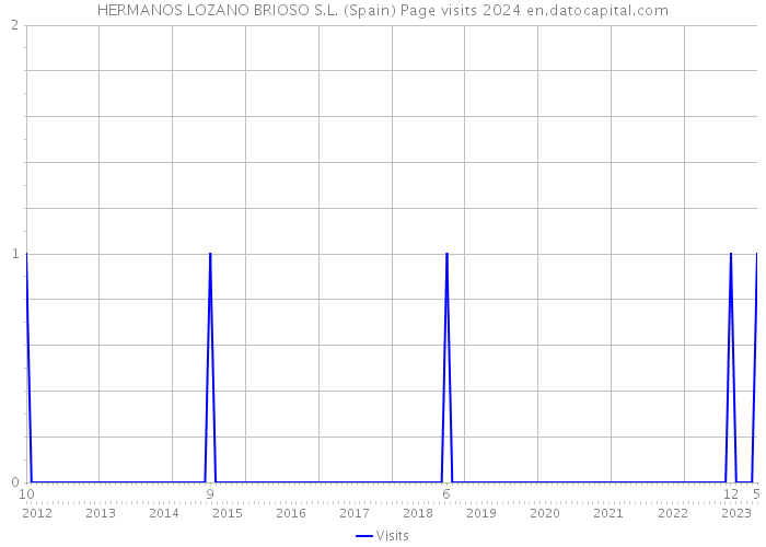 HERMANOS LOZANO BRIOSO S.L. (Spain) Page visits 2024 