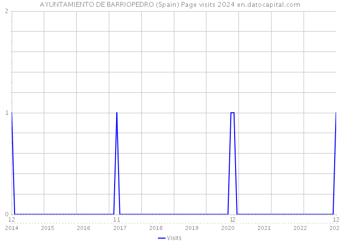 AYUNTAMIENTO DE BARRIOPEDRO (Spain) Page visits 2024 