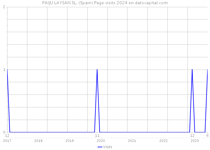 PAIJU LAYSAN SL. (Spain) Page visits 2024 