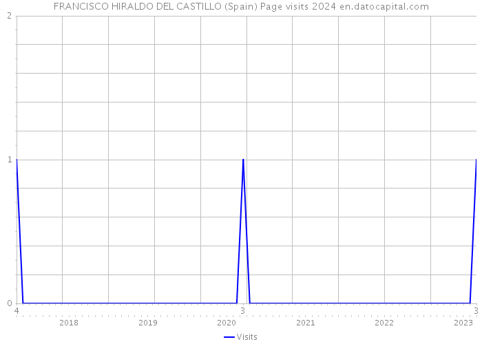 FRANCISCO HIRALDO DEL CASTILLO (Spain) Page visits 2024 