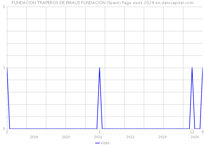 FUNDACION TRAPEROS DE EMAUS FUNDACION (Spain) Page visits 2024 