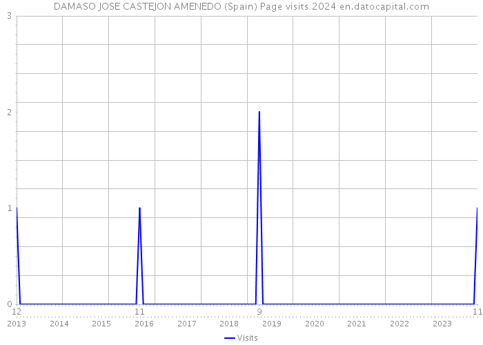DAMASO JOSE CASTEJON AMENEDO (Spain) Page visits 2024 