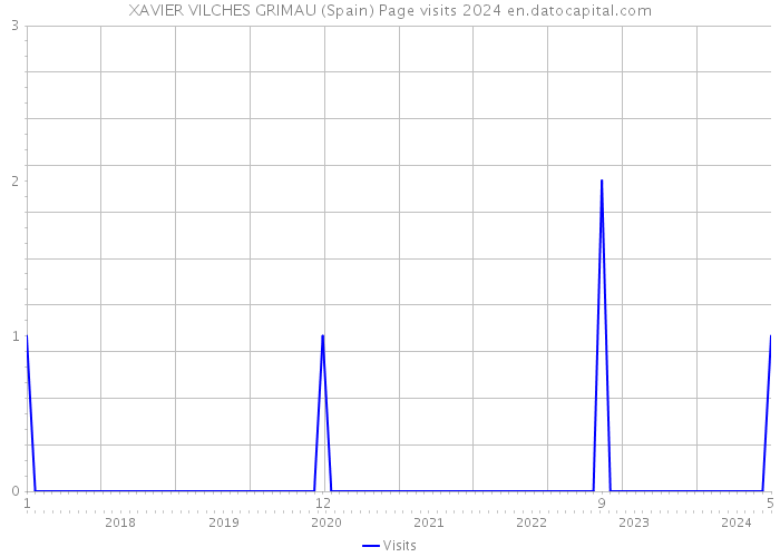 XAVIER VILCHES GRIMAU (Spain) Page visits 2024 