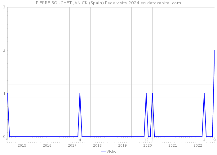 PIERRE BOUCHET JANICK (Spain) Page visits 2024 