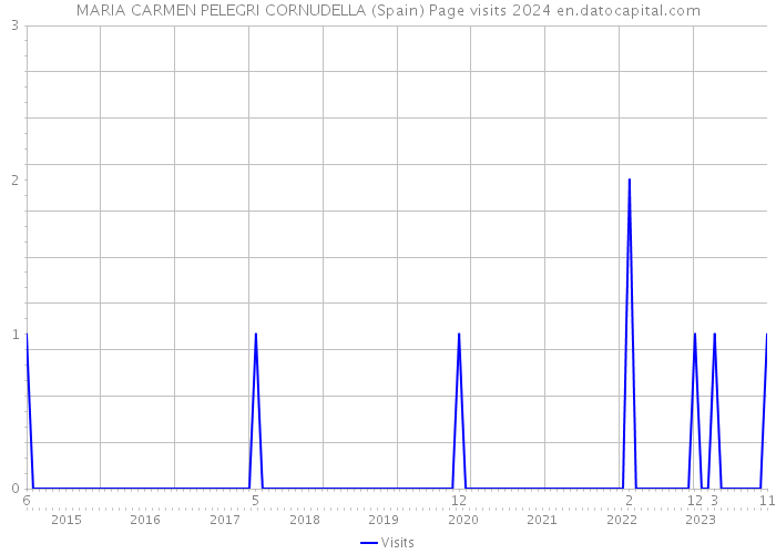 MARIA CARMEN PELEGRI CORNUDELLA (Spain) Page visits 2024 