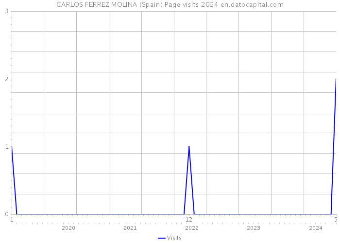 CARLOS FERREZ MOLINA (Spain) Page visits 2024 