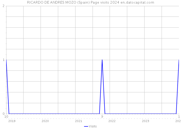 RICARDO DE ANDRES MOZO (Spain) Page visits 2024 