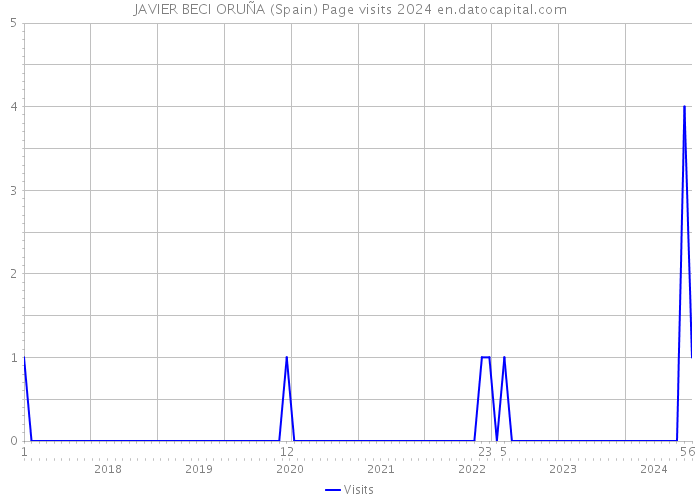 JAVIER BECI ORUÑA (Spain) Page visits 2024 